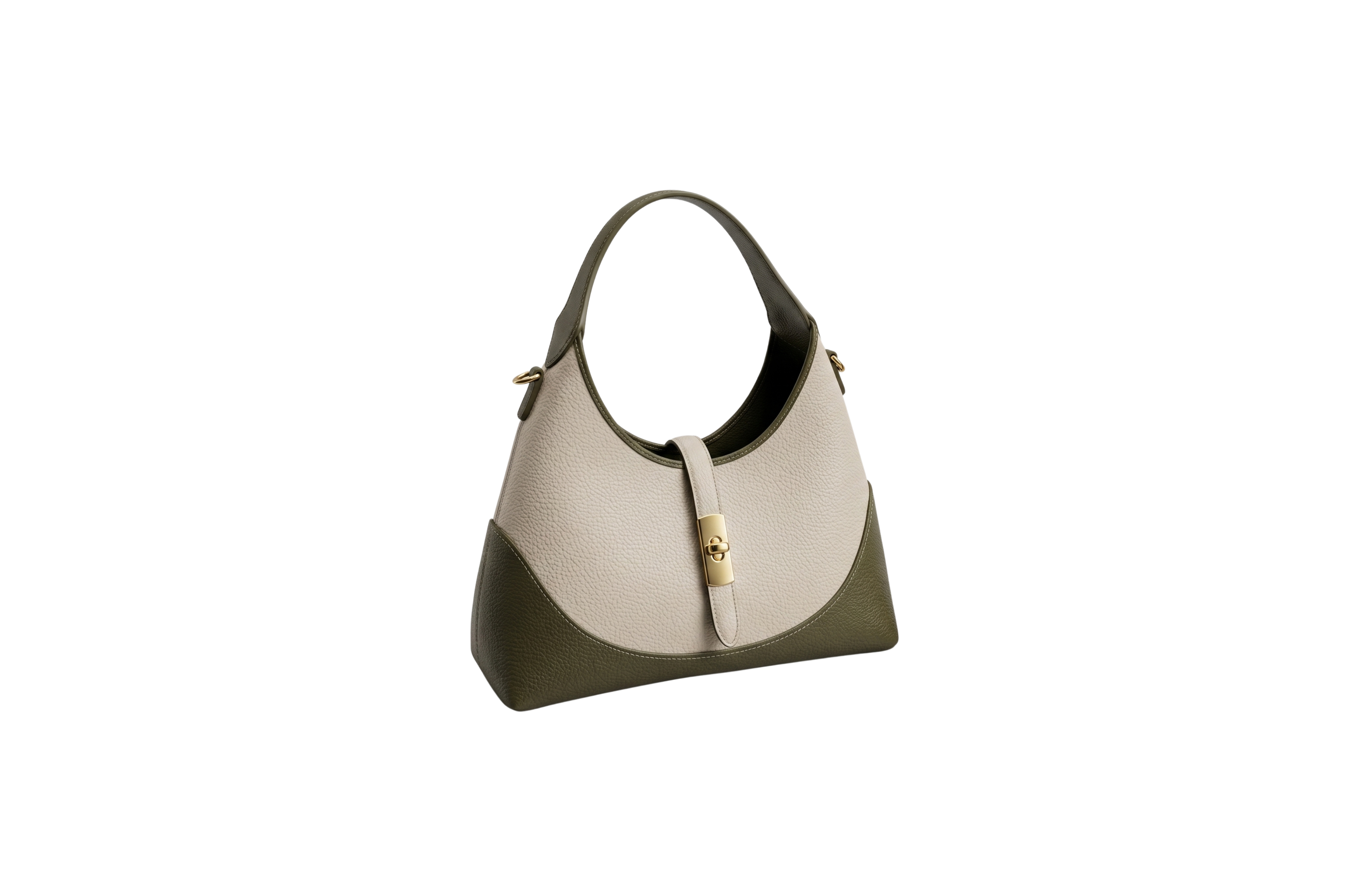  Premium dual-color leather bag